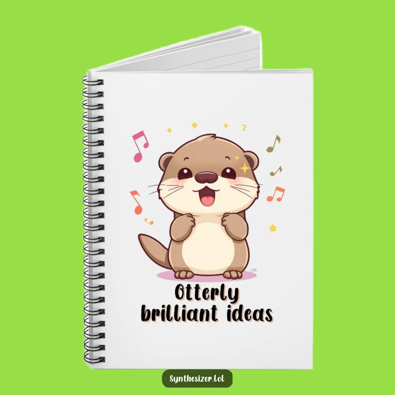 Funny Otter Music Notebook: Capture Your Sparkle with Energetic Notes
