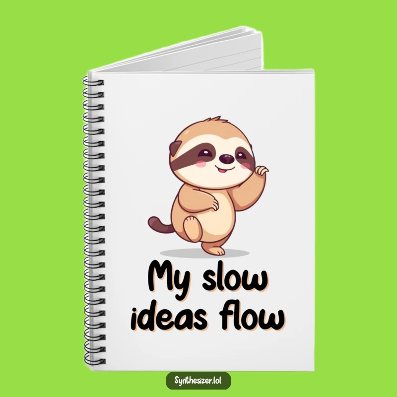 Funny Sloth Tapping Foot Notebook: Journal Your Thoughts with Hilarious Style